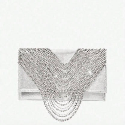 Sac Soirée Cascade Strass – Collection KCY Accessory