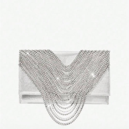 Sac Soirée Cascade Strass – Collection KCY Accessory