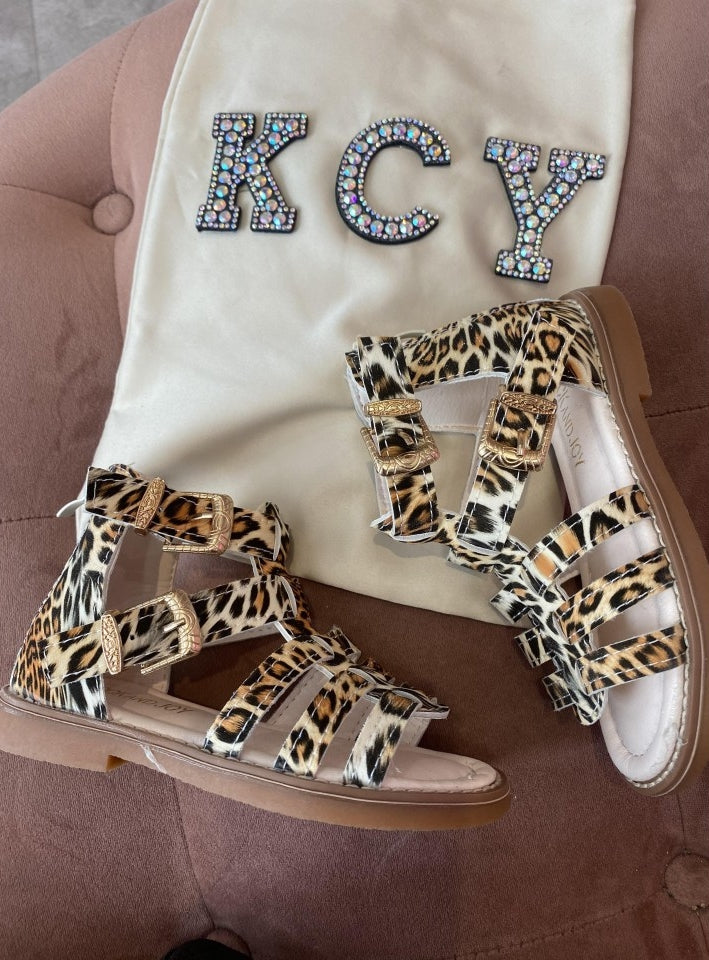 SANDALES MINI MISS LEOPARD