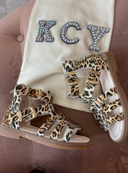 SANDALES MINI MISS LEOPARD
