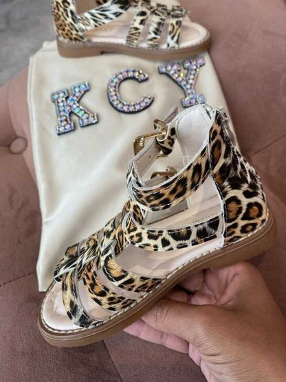 SANDALES MINI MISS LEOPARD