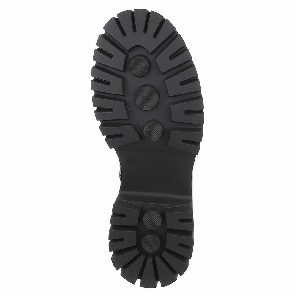 BOTTINES À LACETS KHAKI – SIMILI CUIR PREMIUM ZIP & SEMELLE CRANTÉE NOIRE MISS ALYA