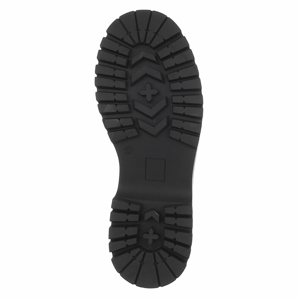 BOTTINES À LACETS NOIRES ASPECT CUIR – BIJOUX DORÉS & STRASS SUR LACETS MISS DEYON